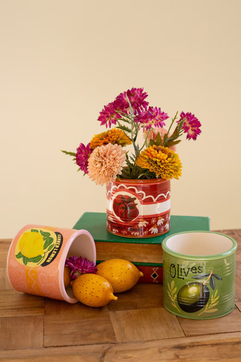 Ceramic Canned Goods Planters