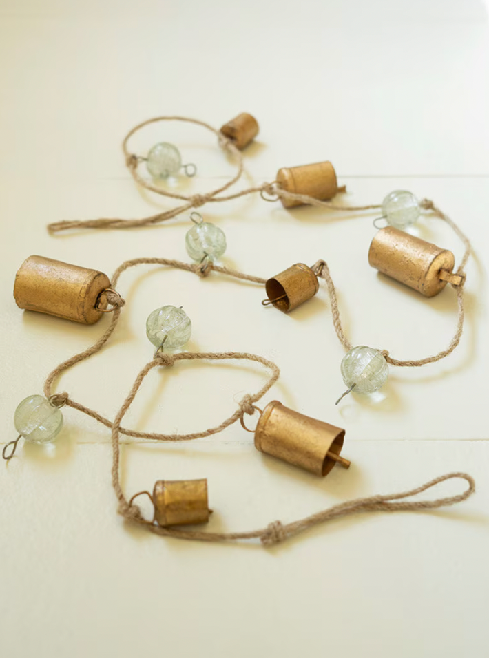 Bells and Glass Beads Garland