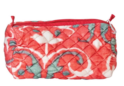 Zip Pouch w/ Interior Pockets & Coating, 6 Styles (Each One Will Vary)