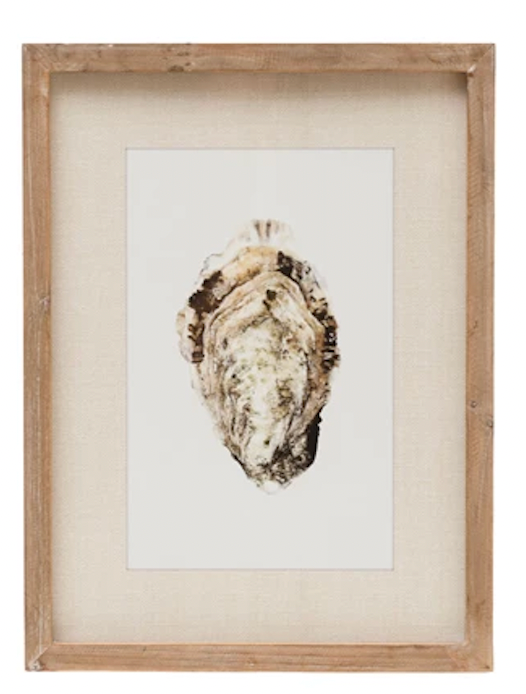 Framed Wall Decor with Oyster, 4 Styles