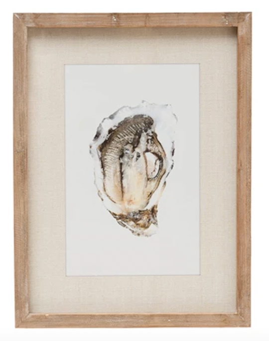 Framed Wall Decor with Oyster, 4 Styles