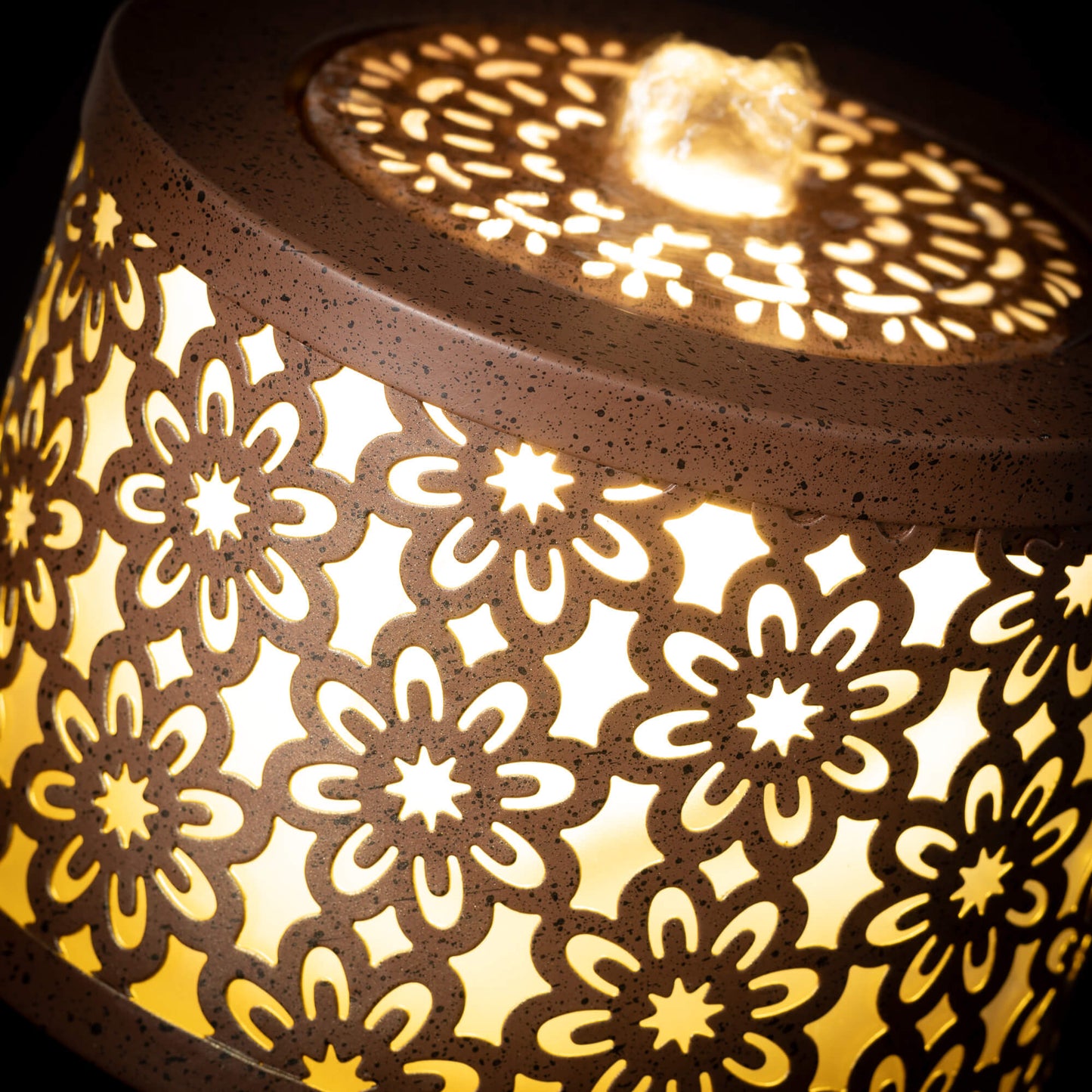 FLORAL TABLETOP FOUNTAIN