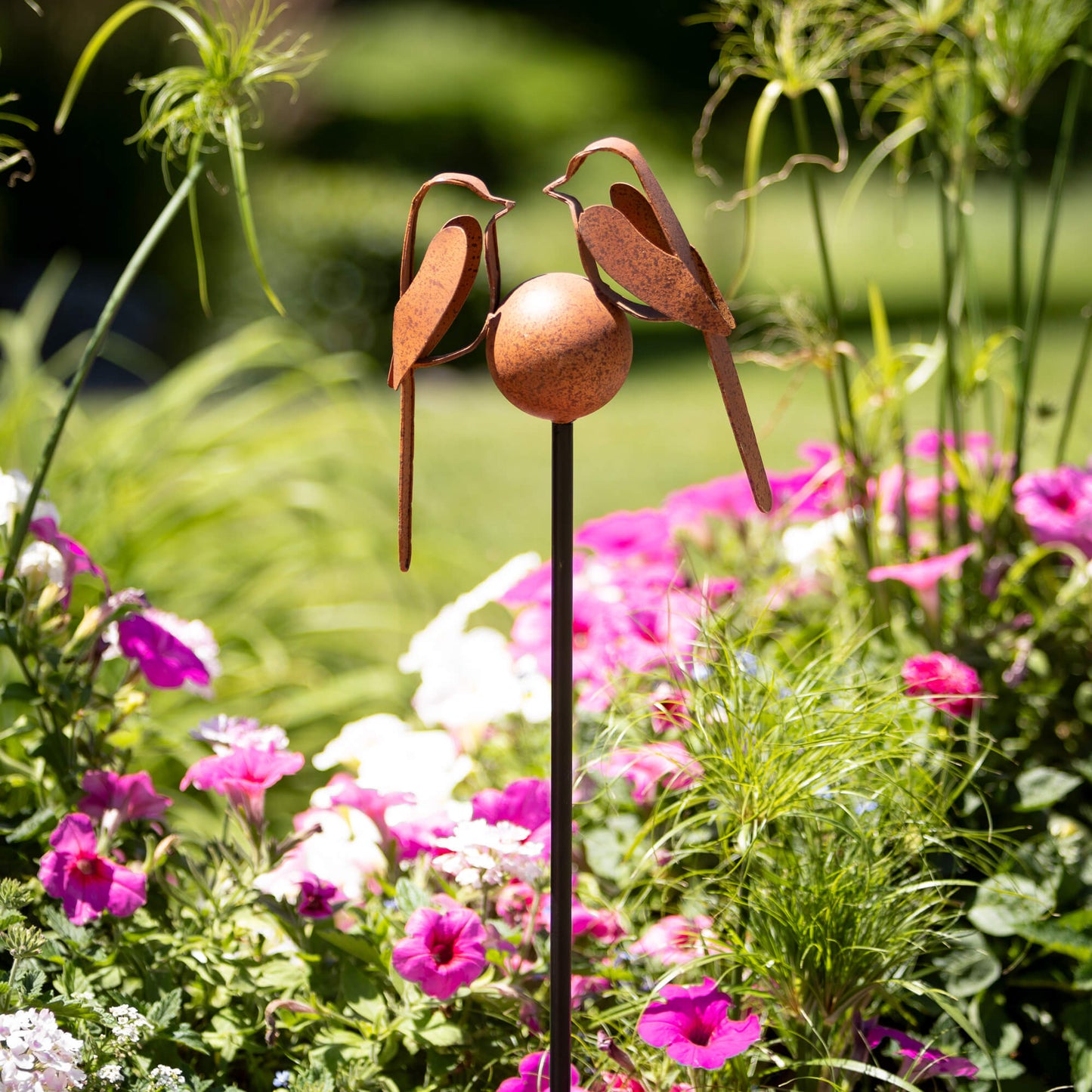 COPPER CHICKADEE GARDEN STAKE