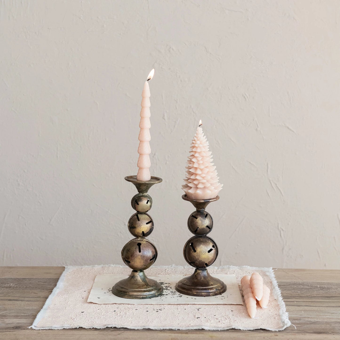 Jingle Bell Candle Holder Tall