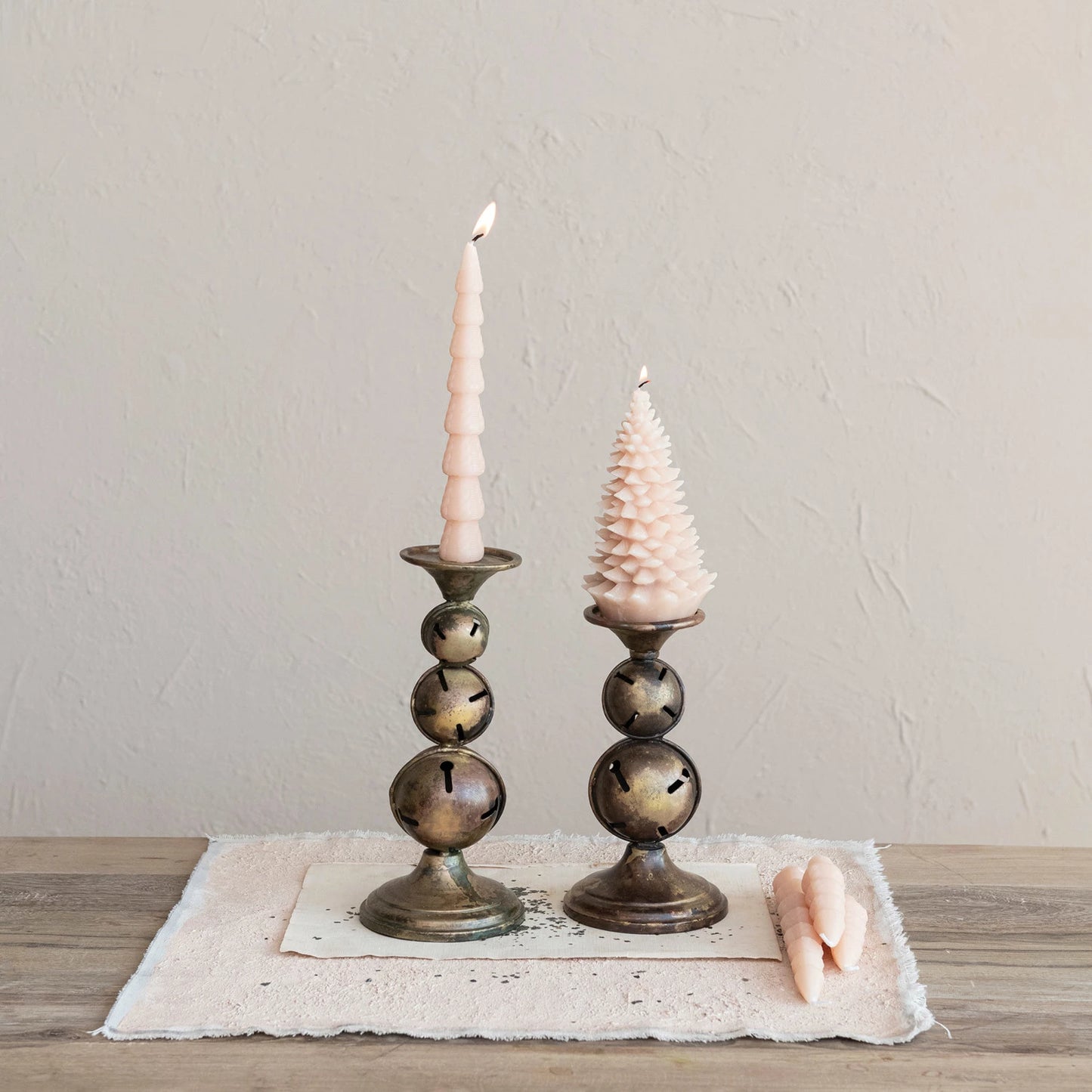 JIngle Bell Candle Holder Short