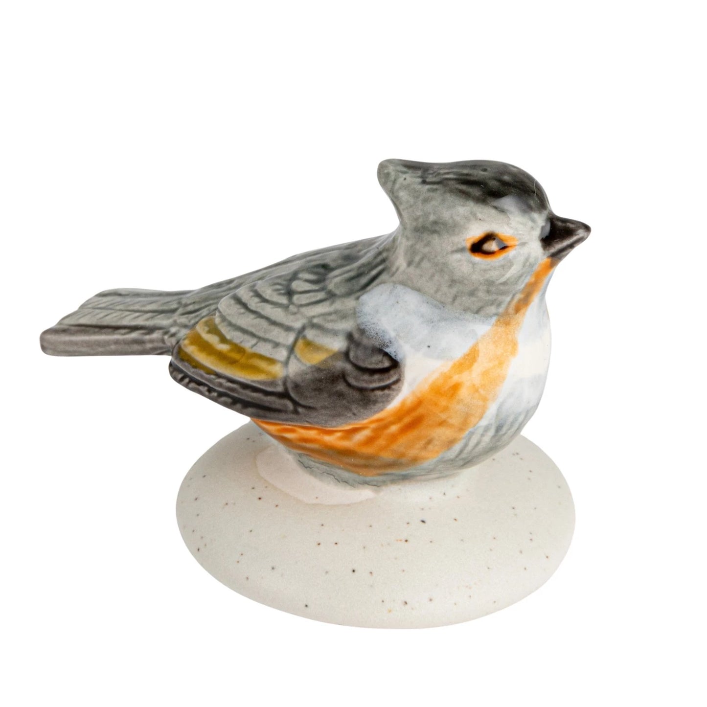 Stoneware Napkin Holder w/ Bird Shaped Weight