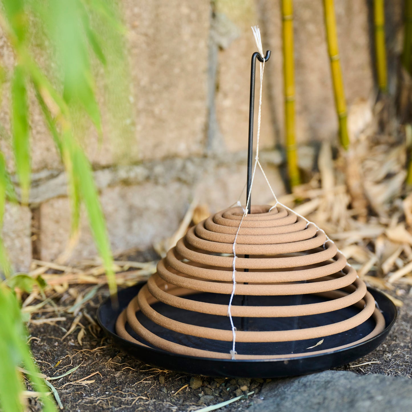 2 Piece Outdoor Hanging Incense Coils with Stand, Set of 3 in Box