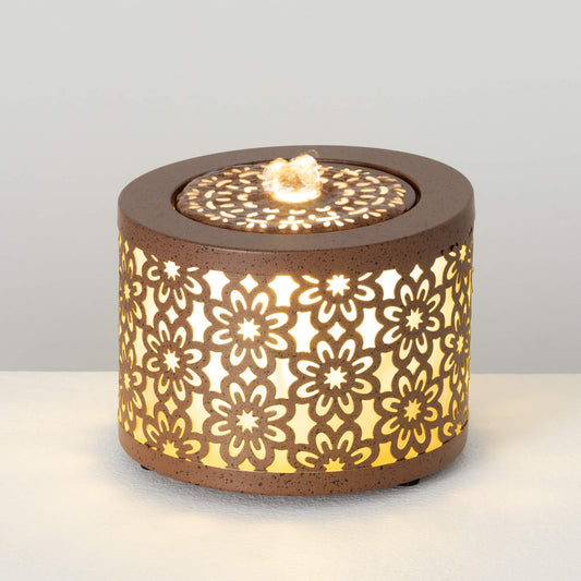 FLORAL TABLETOP FOUNTAIN