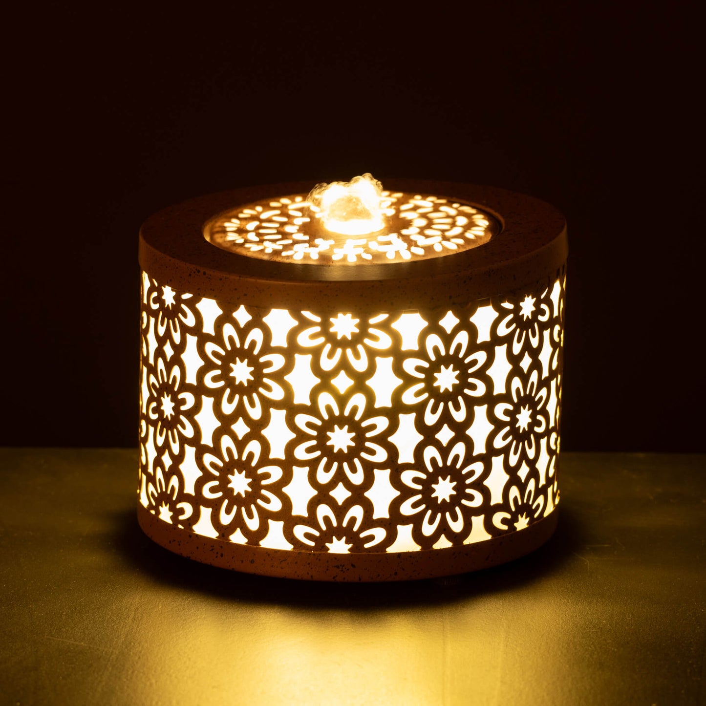 FLORAL TABLETOP FOUNTAIN