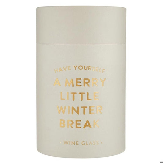 Stmlss Wine Glass-Winter Break