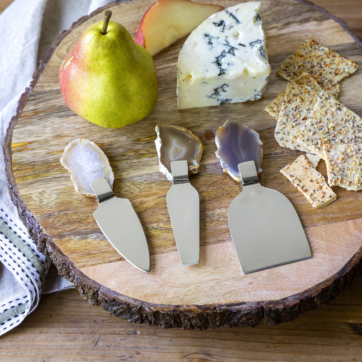 Cheese Serving Pieces (Agate)