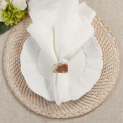 Cow Hide Napkin Rings